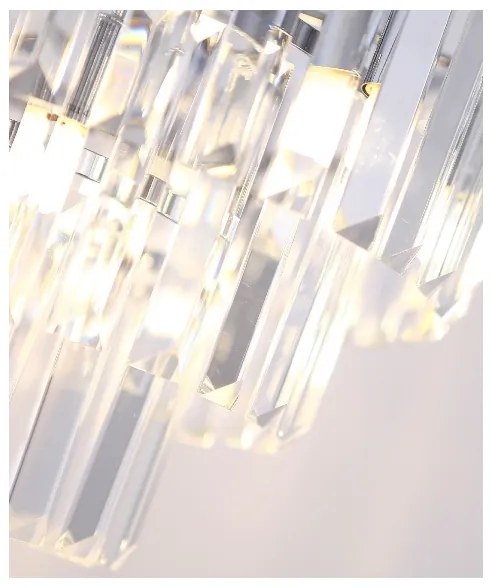 Lustră pe cablu MAXLIGHT P0259 MONACO 9xG9/40W/230V d. 42 cm crom