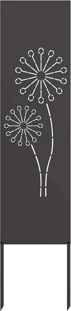 vidaXL Ecran de intimitate pentru grădină Traforaj Negru 32 x 140 cm