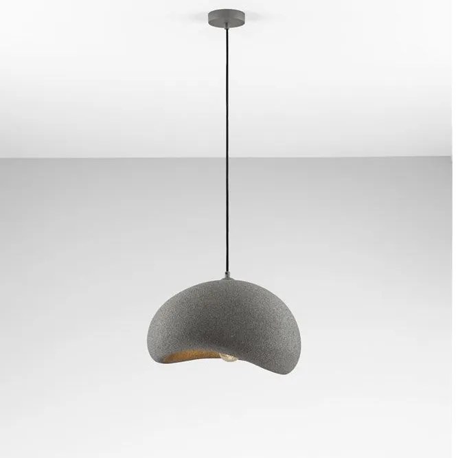 Lustra suspendata design modern, Stone Gray, AERE, L 40cm