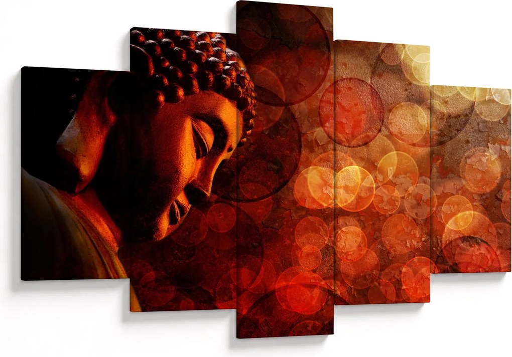 Tablou - Buddha în nuanțe roșii (150x105 cm)