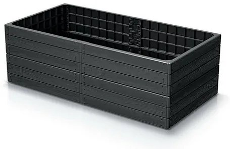 Pat supraînălțat BASE WOODY antracit , 149,2 x 25 x 75,6 cm
