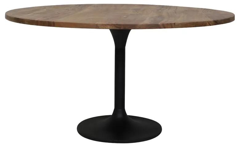 Masă de dining în culoare naturală rotundă cu blat din lemn de acacia ø 120 cm Biboca – Light &amp; Living