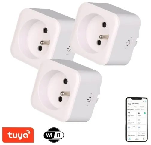 Immax NEO 07762C - Set 3 prize inteligente NEO LITE 3680W/230V/16A Wi-Fi Tuya