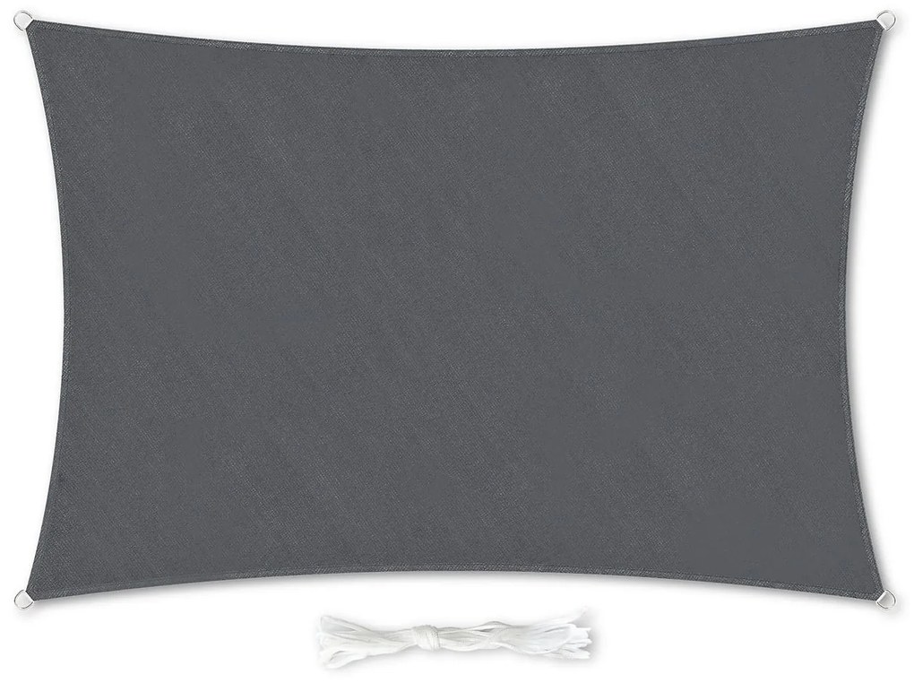 Parasolar dreptunghiular, 2 × 3 m, poliester