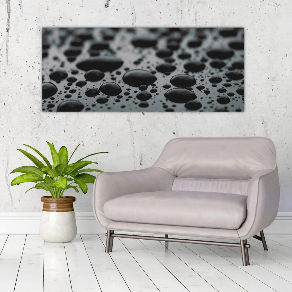 Tablou cu picături de apă (120x50 cm)
