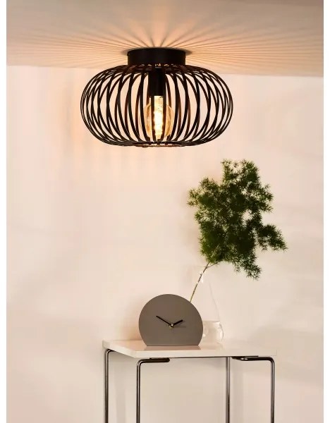 Lucide 78174/40/30 - Plafonieră MANUELA 1xE27/60W/230V negru