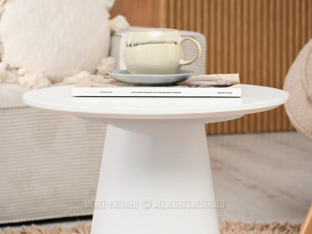 Măsuță de cafea Otava 45 (alb). 1111669