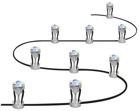 Ledvance - Set prelungitor exterior LED RGB SMART+ 9xLED/2,5W/230V IP65 Wi-Fi