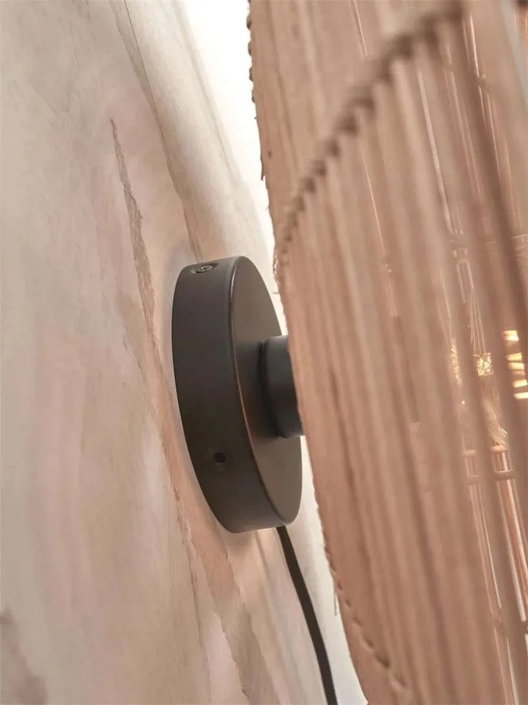 Aplica de perete eco din ratan Tanami disc S, nat