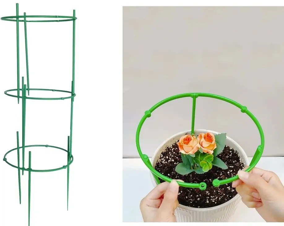 VERK Suport circular pentru plante în ghiveci - 3 inele