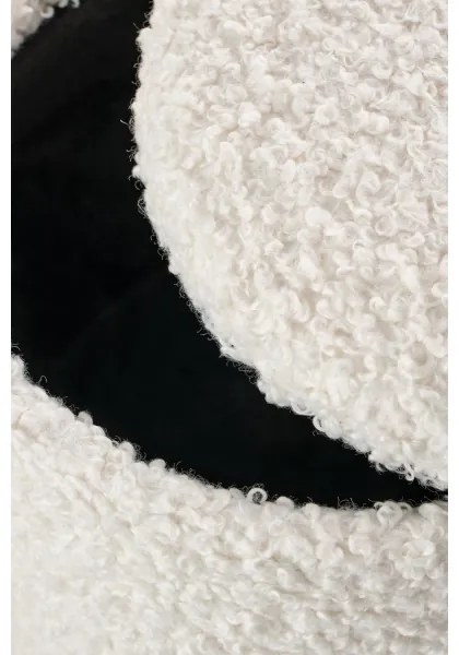 SET 2x taburet CANCUN d. 31/38 cm alb/maro