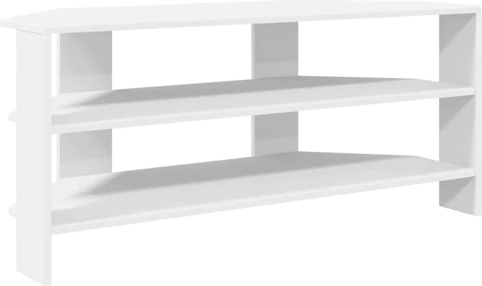 vidaXL DulapdecolțpentruTV Alb 102x40,5x45cm Lemn compozit