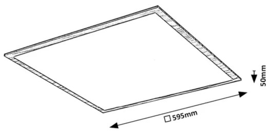 Panou LED aplicat ALMOND LED/40W/230V 4000K Rabalux 6908