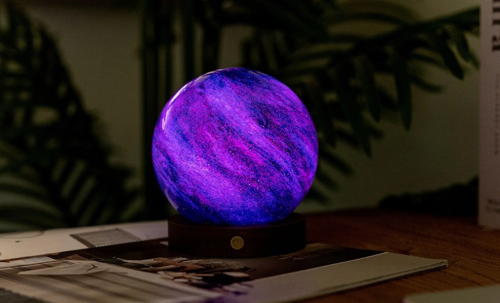 Lampă AstraGlass RGB, variante multiple - Gingko Variantă: Briză Galactică - mare