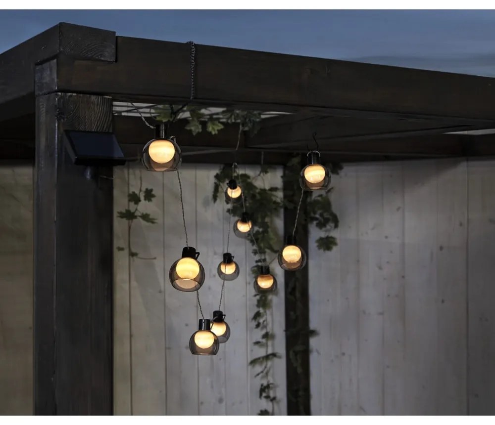 Șirag luminos pentru exterior cu LED Star Trading Smoky, lungime 2,7 m
