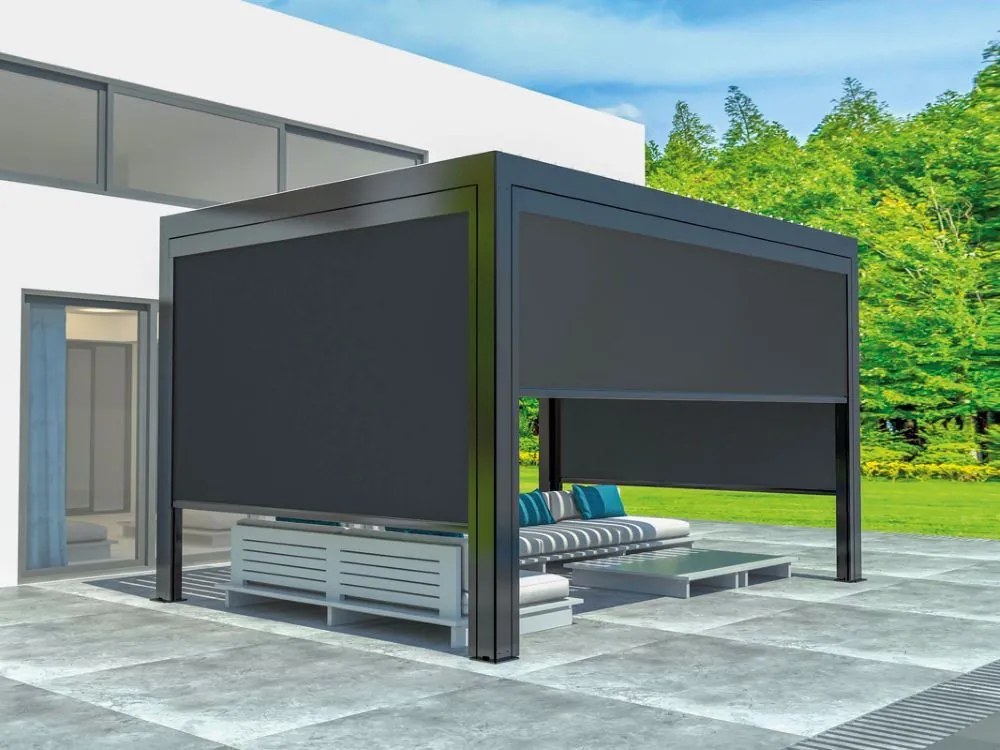 Copertină manuală LUXE 270x218cm, până la 3 m antracit