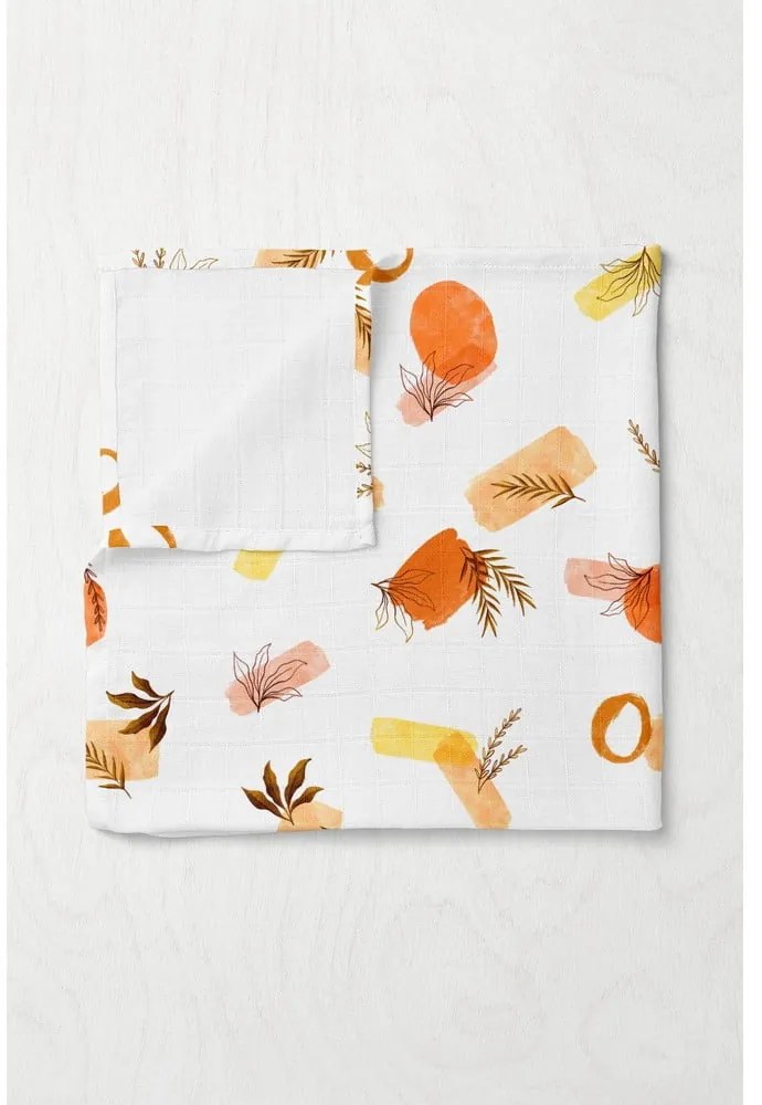 Pătură pentru copii albă din muselină 75x100 cm Rhapsody – Mijolnir