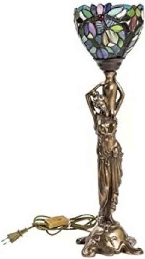 Lampa de masa Tiffany Amfora h 56 cm