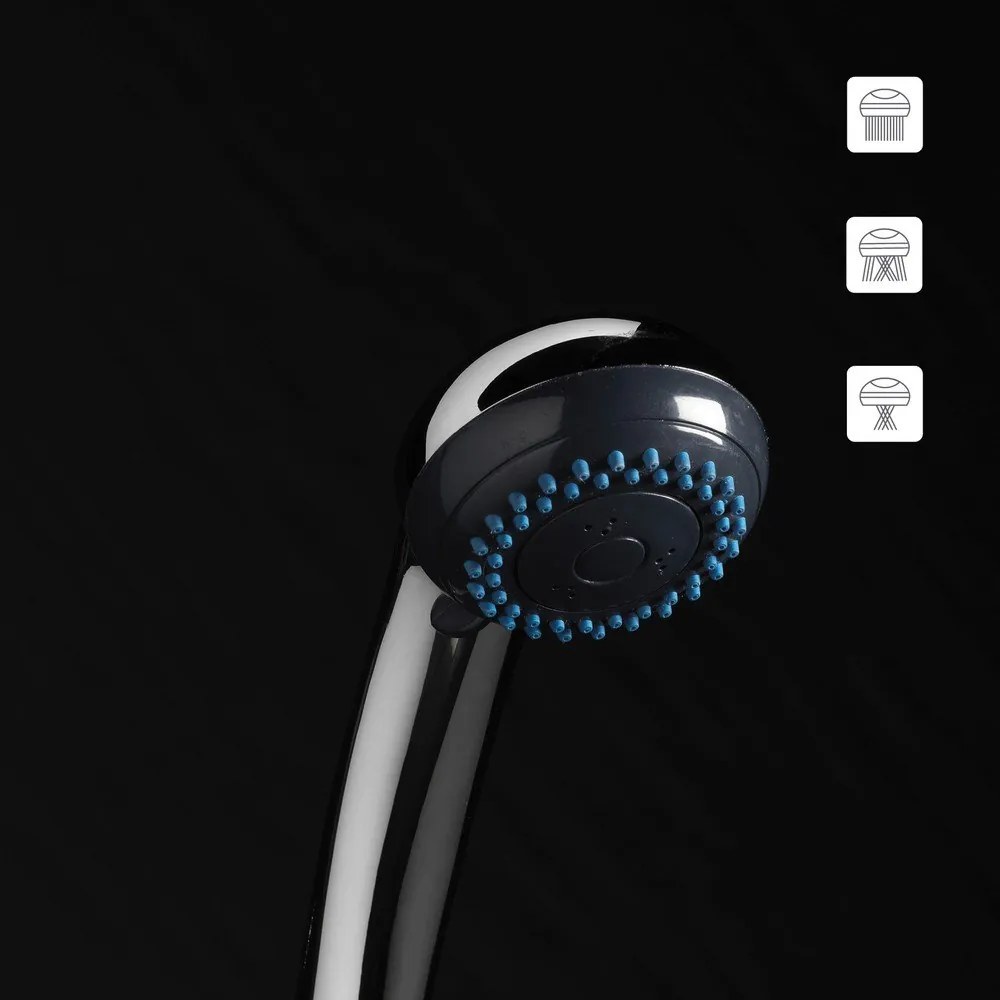 Cap de duș cu furtun ø 7 cm Hydro – douceur d'intérieur