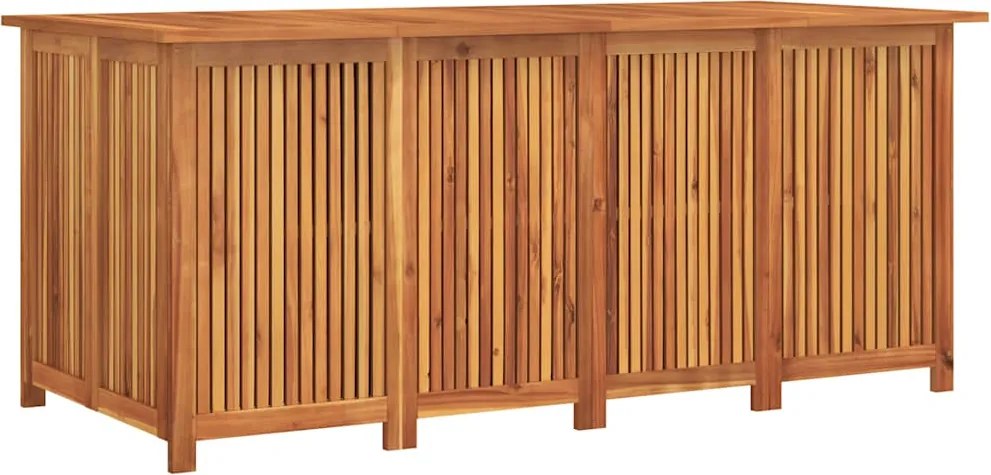 vidaXL Ladă depozitare grădină, 200x80x75 cm, lemn masiv de acacia
