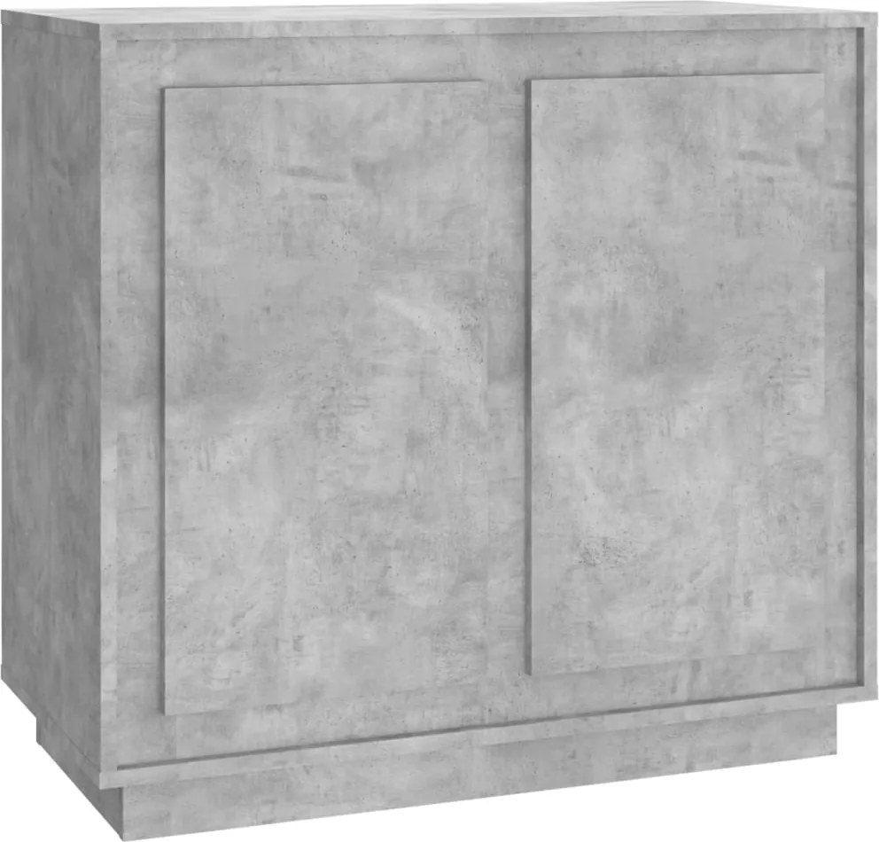 vidaXL Dulap, gri beton, 80x34x75 cm, lemn prelucrat