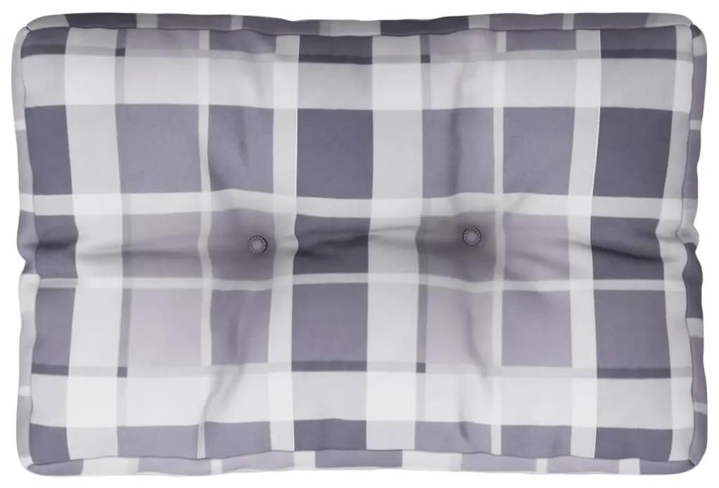 Perna canapea din paleti, gri carouri, 50 x 40 x 10 cm 1, model gri carouri, 50 x 40 x 10 cm