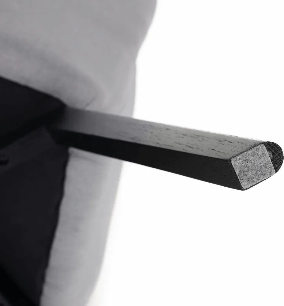Fotoliu de design, gri/negru, FONDAR