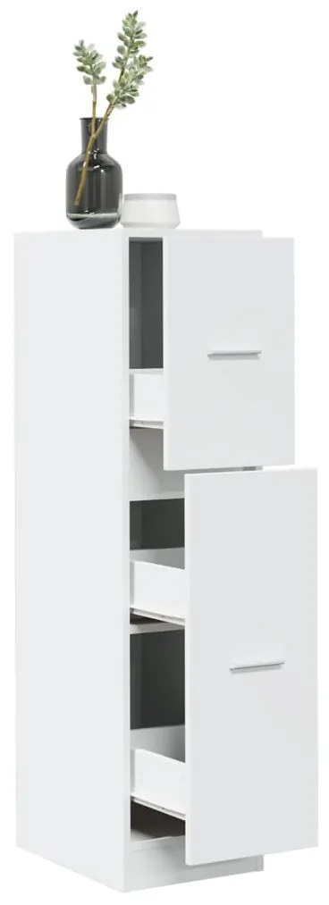 vidaXL Dulap de farmacie, alb, 30x41x118 cm, lemn prelucrat