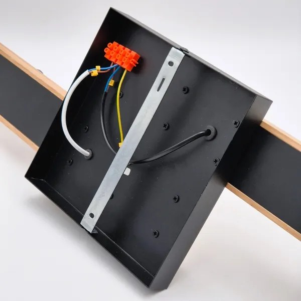 Lustră aplicată MATTE 4xE27/15W/230V negru/stejar