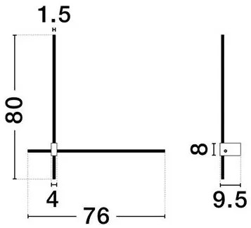 Aplica de perete liniara LED CCT PEAK alb