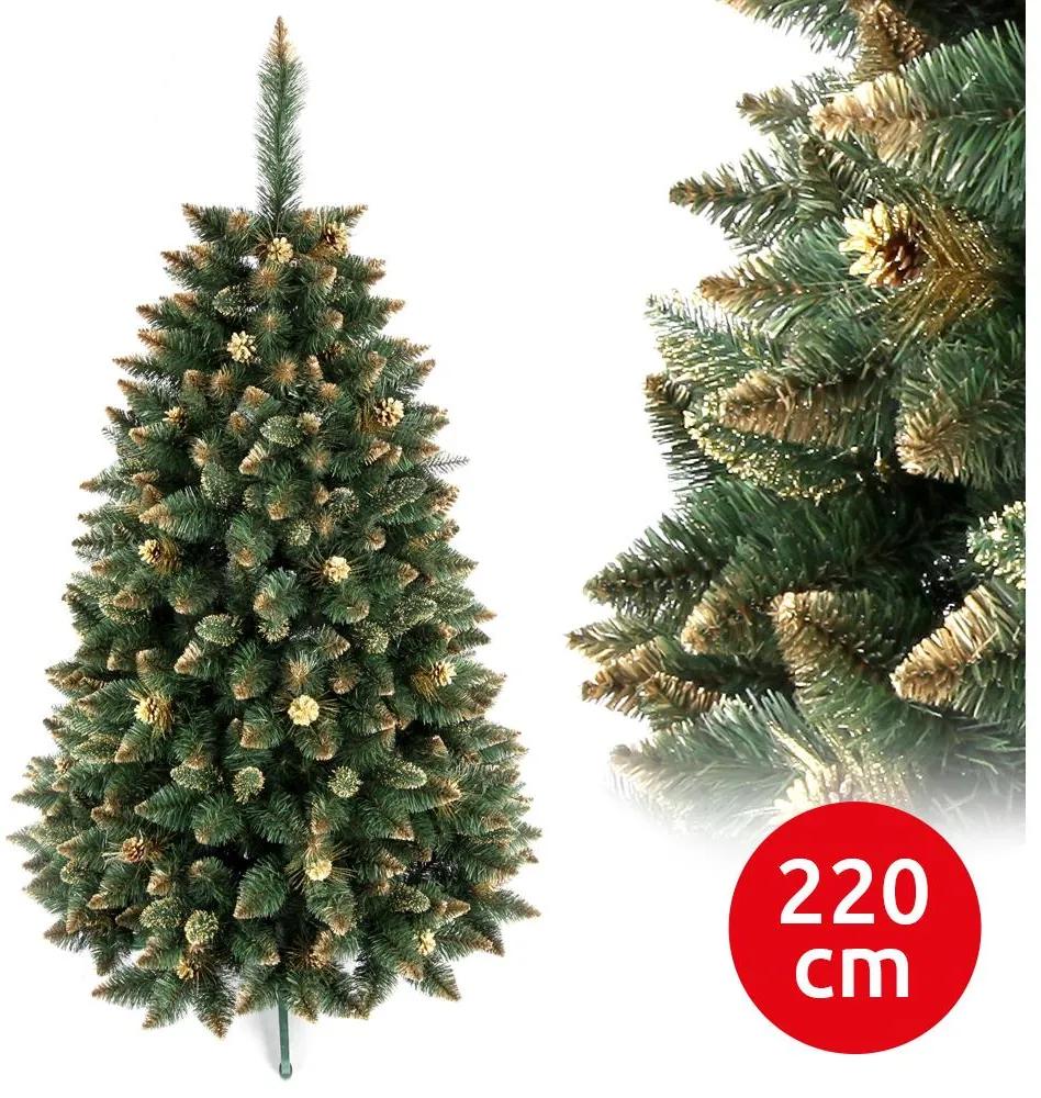 Pom de Crăciun GOLD 220 cm pin