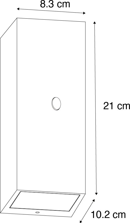 Aplică maro rugină 2 lumini GU10 AR70 IP44 cu senzor de mișcare - Baleno
