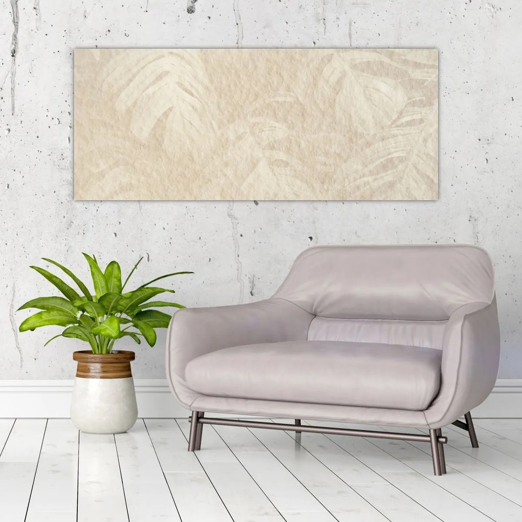 Tablou - Frunze în textură (120x50 cm)