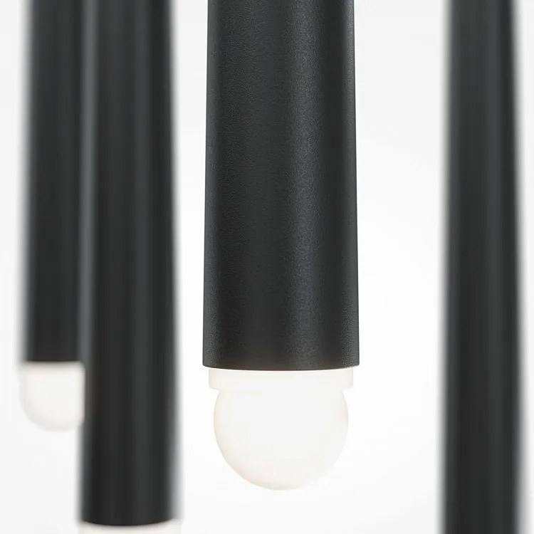 Lustra LED cu 5 pendule design modern Cascade negru