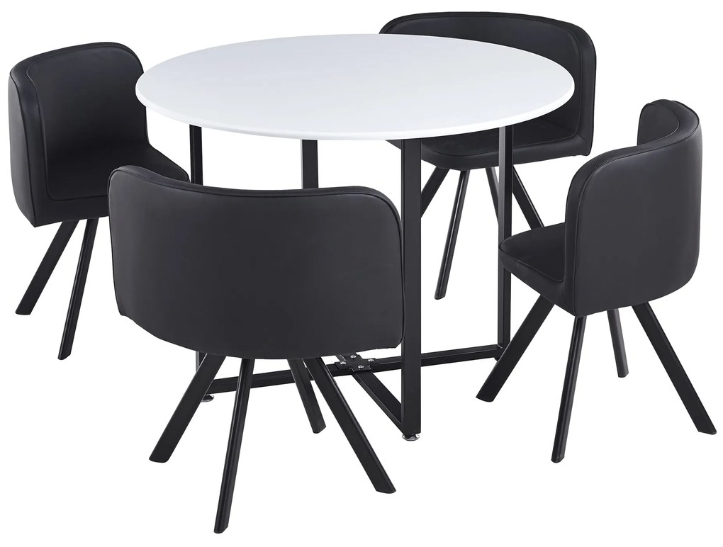 Set sufragerie 4+1 Babeth (alb + negru). 1065327
