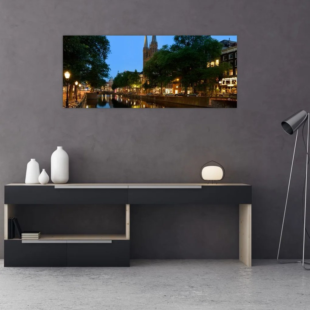 Tabou orașului istoric nocturn (120x50 cm)