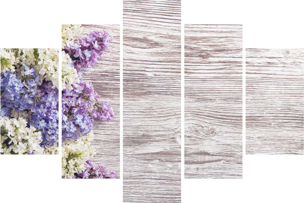 Tablou - Liliac pe lemn (150x105 cm)