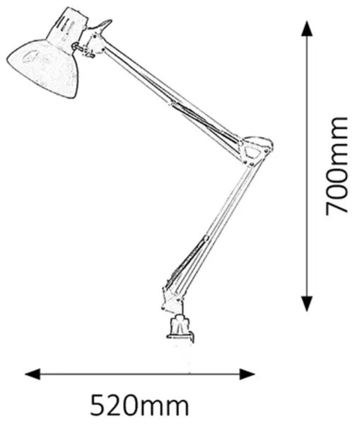 Rabalux 4216 - Lampă de birou ARNO 1xE27/60W/230V