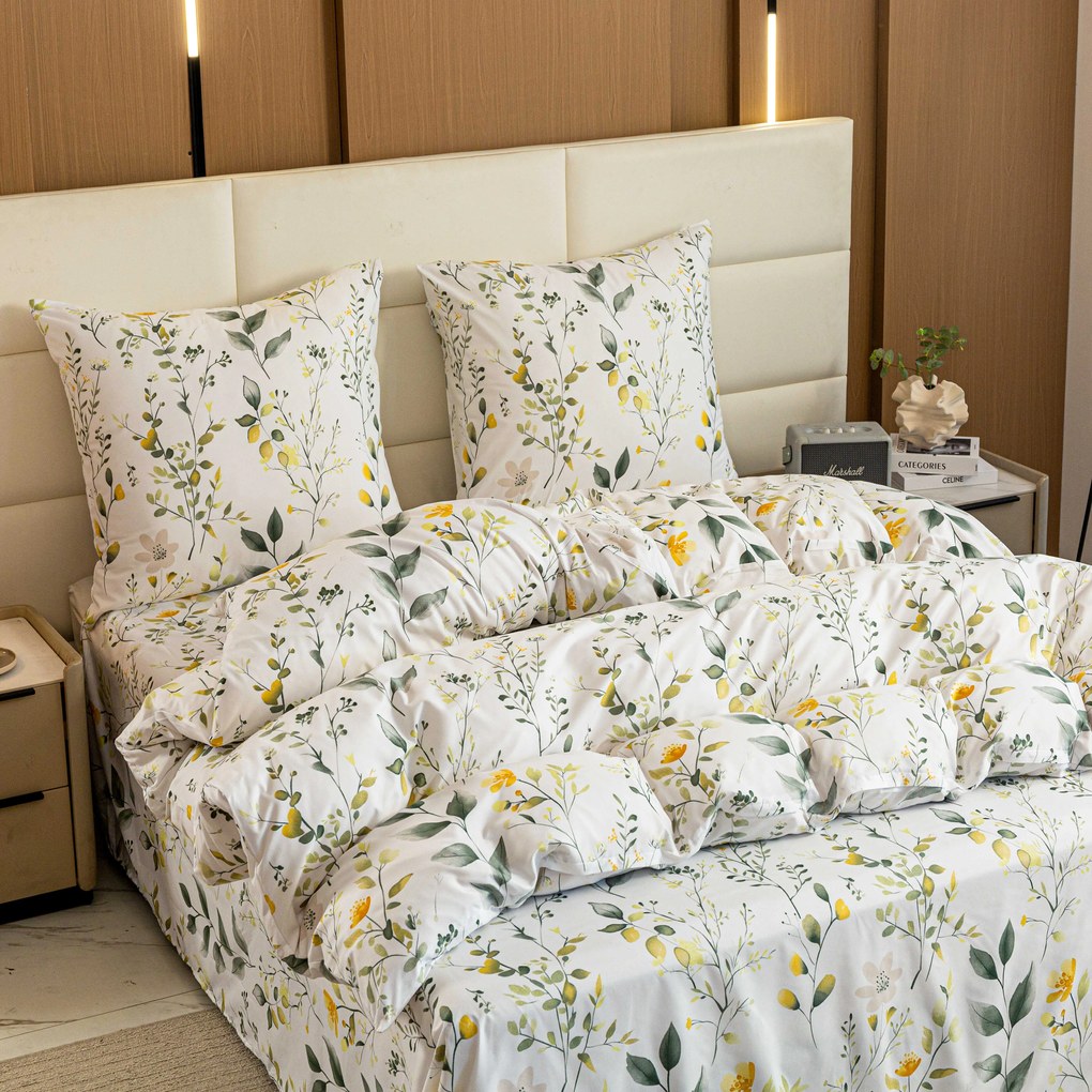 Lenjerie de pat din microfibra CITRUS GARDEN albă Dimensiune lenjerie de pat: 70 x 90 cm | 140 x 220 cm