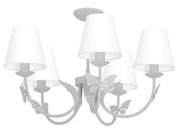 Lustra copii FLUTURE mini 5xE14/60W/230V gri