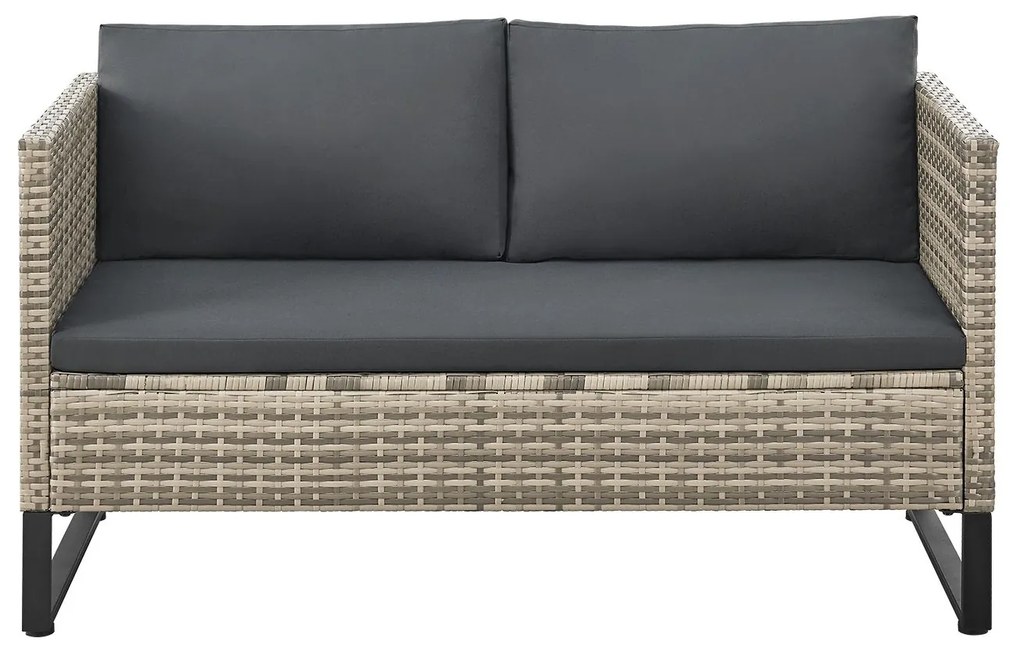 Juskys Set rattan Santorini - gri