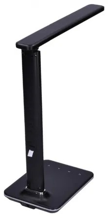 Solight WO45-B - LED lampa de masa cu display LED/9W/230V negru