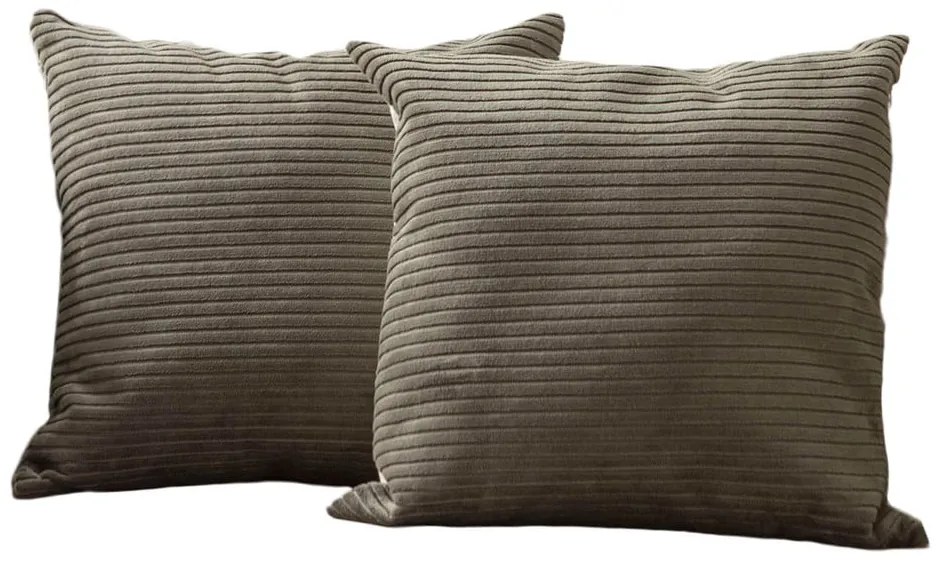 Fețe de pernă 2 buc. din catifea reiată 43x43 cm – Mioli Decor