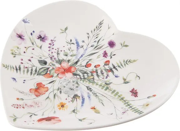 Farfurie pentru desert din porţelan MAC, inimă, 17,5 cm