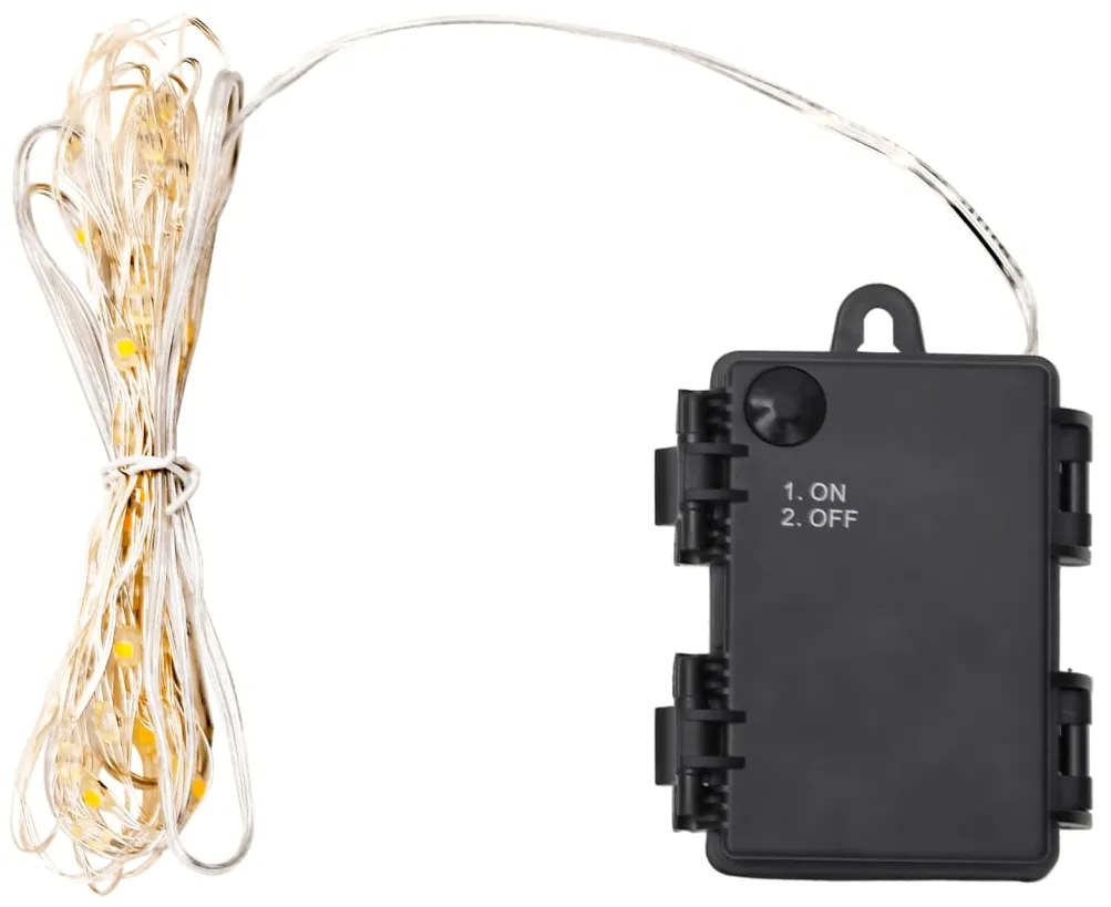 vidaXL Instalație de lumini LED cu 66 LED-uri și ventilator, 660 cm