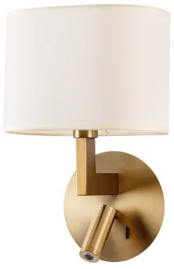 Lampă LED de perete Brilagi DAYA 1xE14/40W/230V + LED/3W crem/auriu