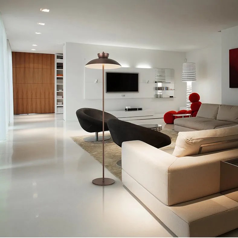 Lampadar LED design modern Ion bronz