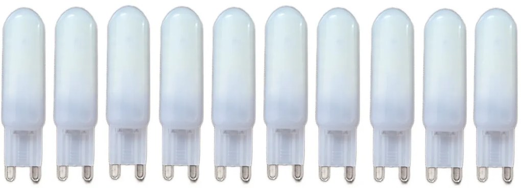 Set 10 x Becuri LED G9 – 5W, Lumină Rece 6000K, 220V 💡