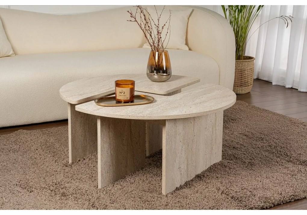Măsuță de cafea Moira Travertine