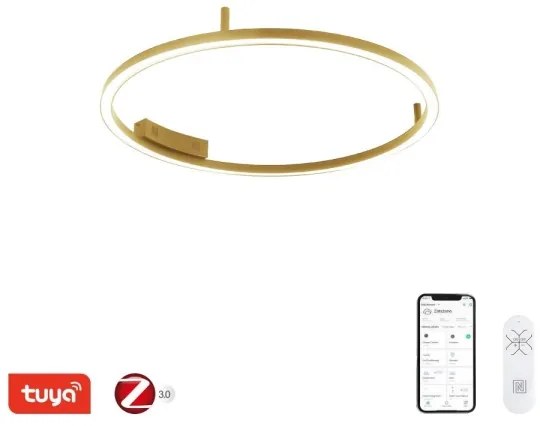 Immax NEO 07291-80G - Plafonieră LED+CCT FINO 55W/230V Tuya, dimabilă, Ø 80 cm + telecomandă